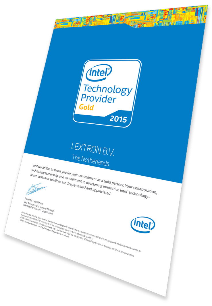 certified intel technology provider gold 2015